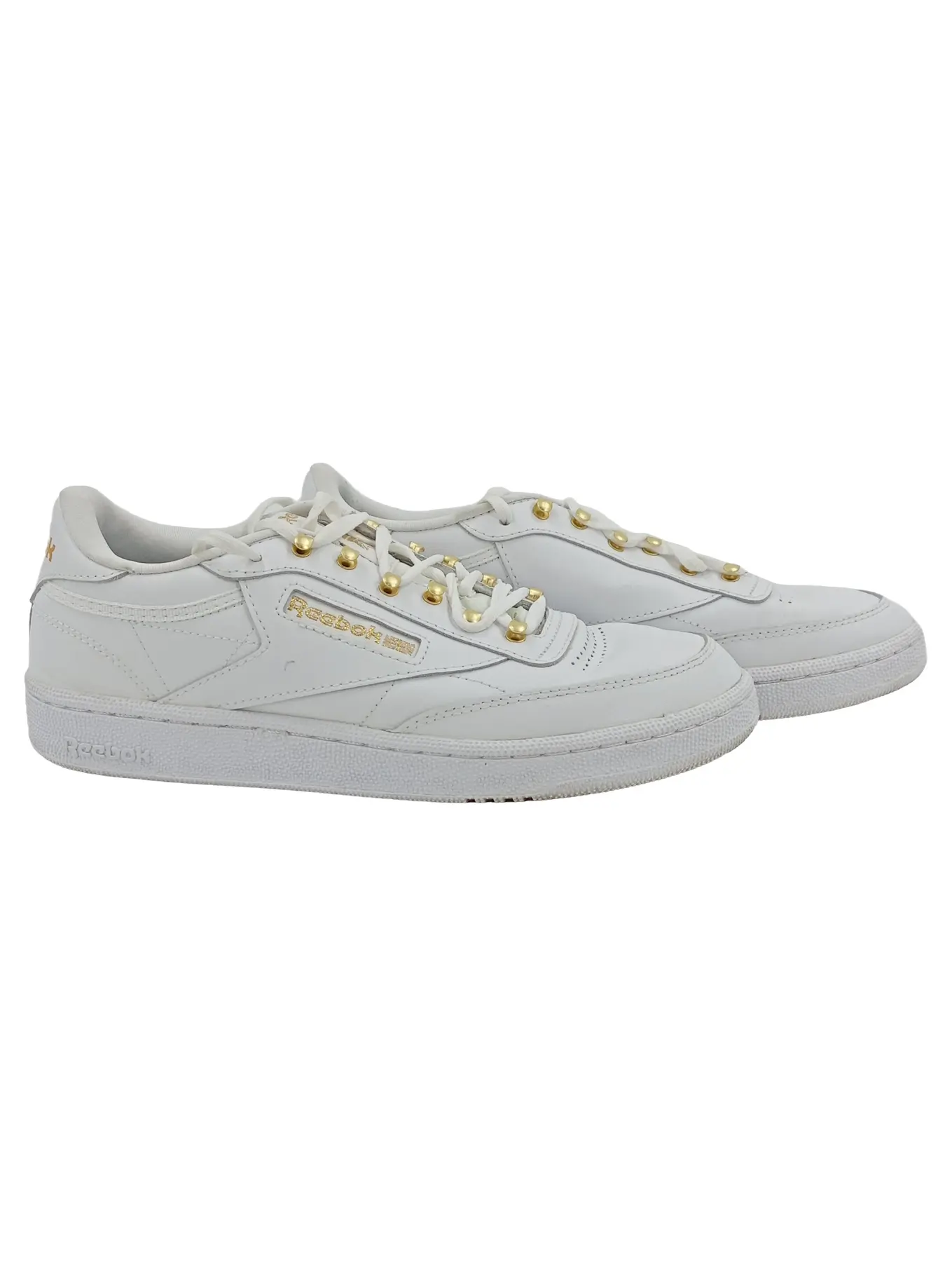 REEBOK Club C 85 Sneaker Low Damen Leder Weiß Gr. 39 Schnürung