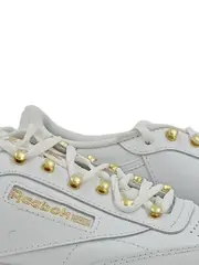 Vorschaubild 2 von Club C 85 Damen Sneaker Schnürschuhe Weiß Gold Gr. 39 Leder