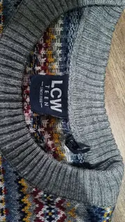 Vorschaubild 7 von Pullover Kinder Gr. 146 Fair Isle Muster Mehrfarbig Strick