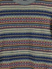 Vorschaubild 3 von Pullover Kinder Gr. 146 Fair Isle Muster Mehrfarbig Strick