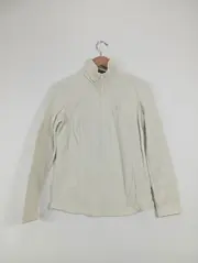 Vorschaubild 2 von Damen Fleece Pullover Beige Gr. 38/M Outdoor Halb-Reißverschluss
