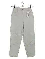 Vorschaubild 1 von Damen Jeans Straight Leg 36 Beige Uni Stickerei Baumwolle