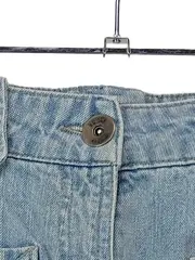 Vorschaubild 2 von Jeans Shorts Mädchen Gr. 138/140 Hellblau Bermuda
