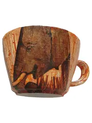 Vorschaubild 1 von Tasse Elefant Porzellan Kaffeetasse Safari Braun 10cm