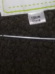 Vorschaubild 7 von Mädchen Felljacke Kapuze Stickerei Wolle Braun Gr. 140
