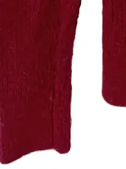 Vorschaubild 5 von Damen Pullover Polokragen Rot Gr. XS Wolle Alpaka