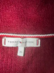 Vorschaubild 6 von Damen Pullover Polokragen Rot Gr. XS Wolle Alpaka