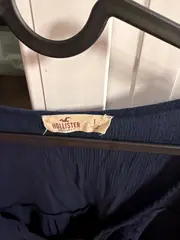 Vorschaubild 2 von Damen Bluse Boho Langarm Spitze Navy Blau Größe L