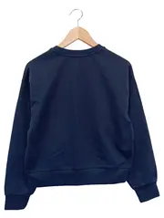 Vorschaubild 2 von Damen Sweatshirt Blau Casual Einheitsgröße Schriftzug