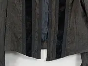 Vorschaubild 3 von Damen Blazer Jacke Gr. 42/XL Grau Vintage Seide Elegant