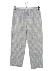 Vorschaubild 2 von Damen Schlafanzughose kariert Gr. 40, 42 Grau Baumwolle Pyjamahose