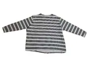 Vorschaubild 3 von Essentials Damen Langarmshirt gestreift Gr. 48/50 Oliv Weiß