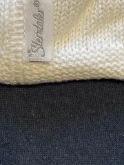 Vorschaubild 4 von Strickmütze Baby Kinder Baumwolle Basic Weiß Gr. 40