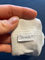 Vorschaubild 3 von Strickmütze Baby Kinder Baumwolle Basic Weiß Gr. 40