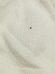 Vorschaubild 2 von Strickmütze Baby Kinder Baumwolle Basic Weiß Gr. 40