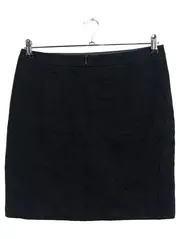 Vorschaubild 2 von Bleistiftrock Damen 38/M Schwarz Wolle Klassisch Business Rock