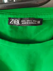 Vorschaubild 3 von Damen Crop T-Shirt Kurzarm Grün Basic Gr. L
