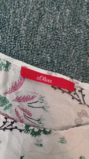 Vorschaubild 5 von Damen T-Shirt Gr. 38 M Blumenmuster Feminin Viskose Mehrfarbig