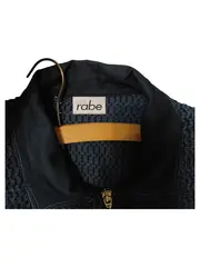 Vorschaubild 5 von Damen Sweatjacke Gr. 46 Blau Strukturmuster Reißverschluss Kurzarm