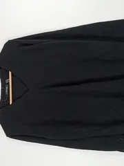 Vorschaubild 4 von Damen Pullover Langarm V-Ausschnitt Schwarz Gr. 44/46 Kaschmir