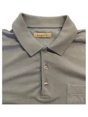 Vorschaubild 3 von Herren Poloshirt Gr. XL Hellblau Klassisch Kurzarm Brusttasche