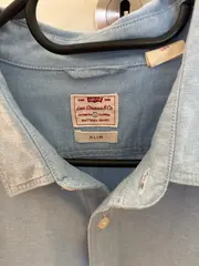 Vorschaubild 3 von Herren Freizeithemd Battery Shirt Slim Gr. L Blau Langarm