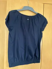 Vorschaubild 2 von Damen Hemdbluse Blau Einheitsgröße Casual Kurzarm Bluse Shirt