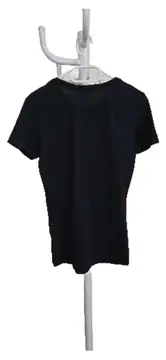 Vorschaubild 3 von Damen T-Shirt Schwarz Gr. 38 M Sportlich Logo Print Slim Fit
