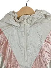 Vorschaubild 3 von Mädchen Windbreaker Jacke Gr. 152 Silber Rosa Metallic Kapuze