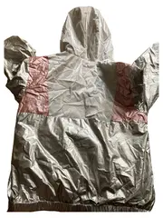 Vorschaubild 2 von Mädchen Windbreaker Jacke Gr. 152 Silber Rosa Metallic Kapuze