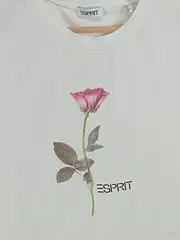 Vorschaubild 2 von Damen Top Shirt Ärmellos Rosenprint Weiß Gr. M