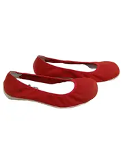 Vorschaubild 1 von Damen Ballerinas Gr. 39 Rot Leder Slip-On Bequem Alltag