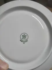 Vorschaubild 3 von Butterdose mit Deckel Porzellan Blumenmuster Goldrand DDR GDR