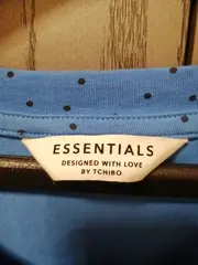 Vorschaubild 4 von Essentials Damen T-Shirt Gr. 40/42 Blau Punkte Kurzarm