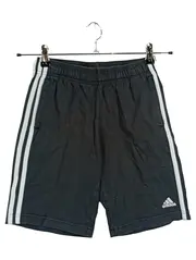 Vorschaubild 1 von Sport Shorts Kinder Gr. 152 Schwarz 3-Streifen Baumwolle