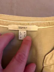 Vorschaubild 6 von Damen Bluse Langarm Leinen Baumwolle Beige Gr. 34/XS