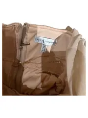 Vorschaubild 3 von Damen Cocktailkleid Gr. 38 Beige Neckholder Korsett Raffung