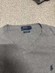 Vorschaubild 3 von Pullover Herren Grau Gr. L Baumwolle Meliert Klassisch