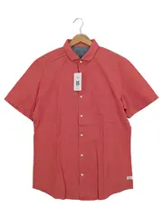 Vorschaubild 1 von Herren Freizeithemd Kurzarm Leinen Baumwolle Rot Gr. M