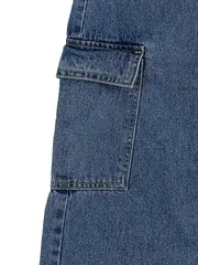 Vorschaubild 3 von Benetton Cargo Jeans Kinder Cargohose Baumwolle Blau Gr. 122