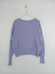 Vorschaubild 2 von Damen Pullover Gr. 38 M Lila Viskose Wolle Kaschmir Strick Casual Basic