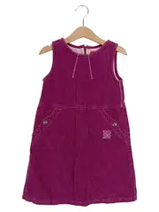 Vorschaubild 1 von Mini Mädchen Cordkleid Gr. 104/110 Lila Trägerkleid Baumwolle