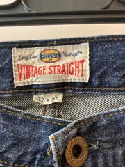 Vorschaubild 5 von Vintage Straight Herren Jeans W32 L33 Blau Baumwolle Knopfverschluss