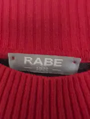 Vorschaubild 3 von Damen Pullover Gr. 46 Stehkragen Gestreift Rot Grau Modal