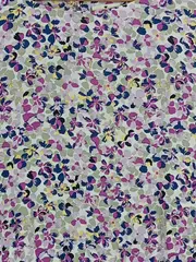 Vorschaubild 2 von Bluse Damen Viskose Blumenmuster 3/4 Arm Gr. 42 XL