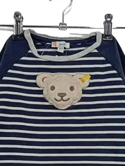 Vorschaubild 5 von Langarmshirt Bär Gestreift Blau Gr. 104 Jungen Sweatshirt Baumwolle