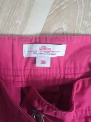 Vorschaubild 6 von Damen Stoffhose Chino Pink Gr. 36 Baumwolle Casual