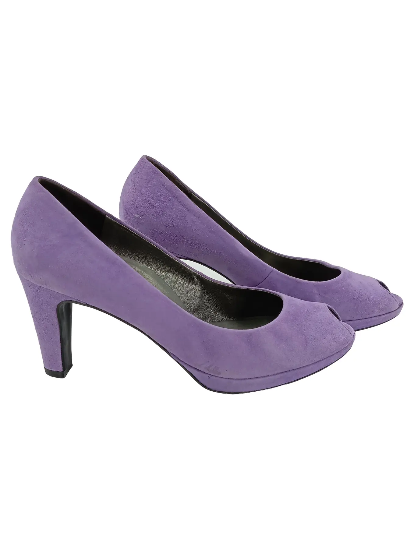 PAUL GREEN Damen Pumps Peep Toe Lila Gr. 38 Elegant