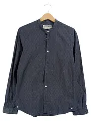 Vorschaubild 1 von Denim Herren Hemd Stehkragen Fitted Blau Gestreift Gr. S