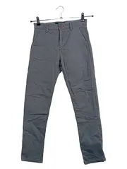 Vorschaubild 1 von Chino Stoffhose Jungen Gr. 146 Grau Slim Fit Baumwolle
